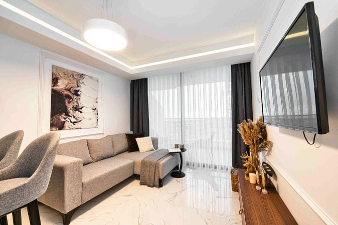 2-комнатные апартаменты 64 м² с террасой 8,5 м² и дизайн-пакетом в роскошном комплексе - фото № 3