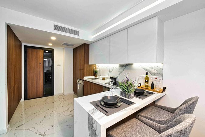 2-комнатные апартаменты 64 м² с террасой 8,5 м² и дизайн-пакетом в роскошном комплексе - фото № 5