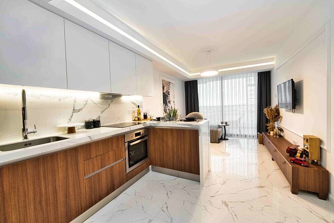 2-комнатные апартаменты 64 м² с террасой 8,5 м² и дизайн-пакетом в роскошном комплексе - фото № 8