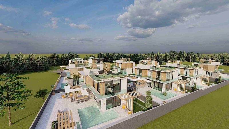 3-комнатная вилла 144 м² с двумя террасами и дополнительной террасой на крыше 40 м² и личным бассейном - фото № 8