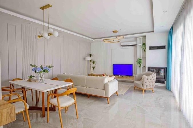 Полностью меблированная 4-комнатная вилла 204 м² с террасой на крыше 70 м² и собственным земельным участком - фото № 2