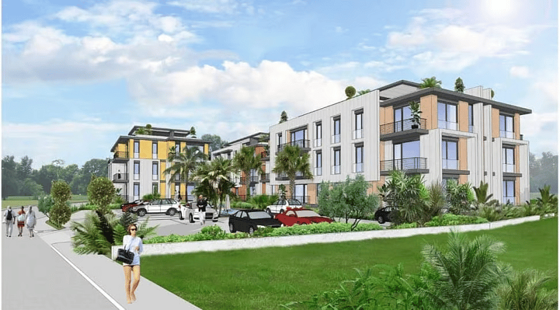 2-комнатные апартаменты 58 м² с балконом 5 м² в новом и тихом комплексе в Алсанджаке - фото № 2