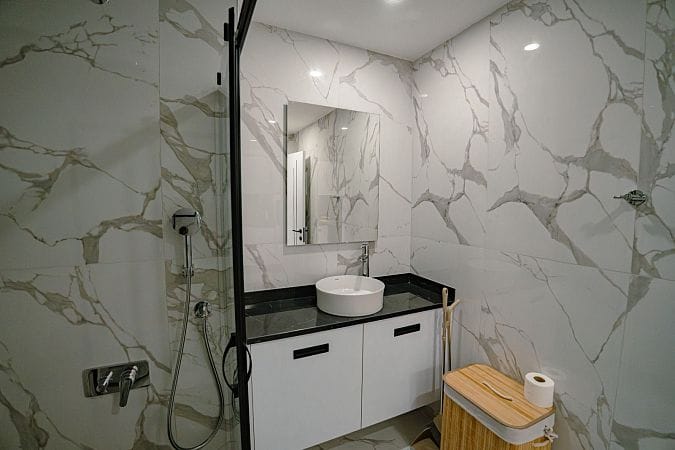 Студия Penthouse 38 м2 с балконом и террасой в красивом комплексе в Каршияке - фото № 10