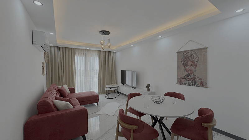 Квартира 1+1 Loft 74 м² с палисадником в красивом комплексе в Каршияке - фото № 2