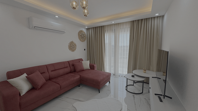 Квартира 1+1 Loft 74 м² с палисадником в красивом комплексе в Каршияке - фото № 3
