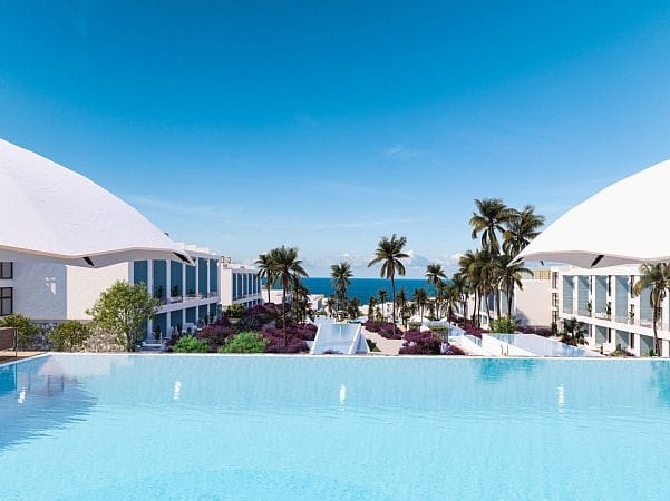 Студия 46 м² с балконом 6 м² в комплексе у моря - фото № 1