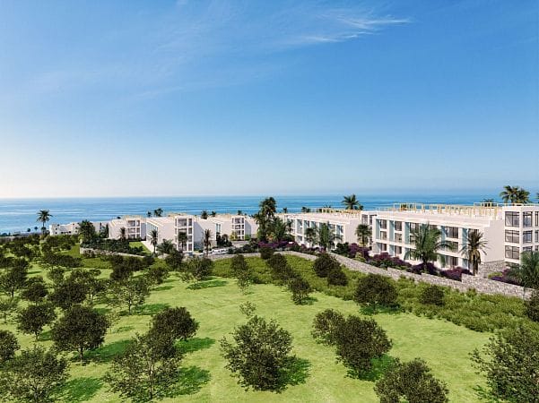 Студия 46 м² с балконом 6 м² в комплексе у моря - фото № 2