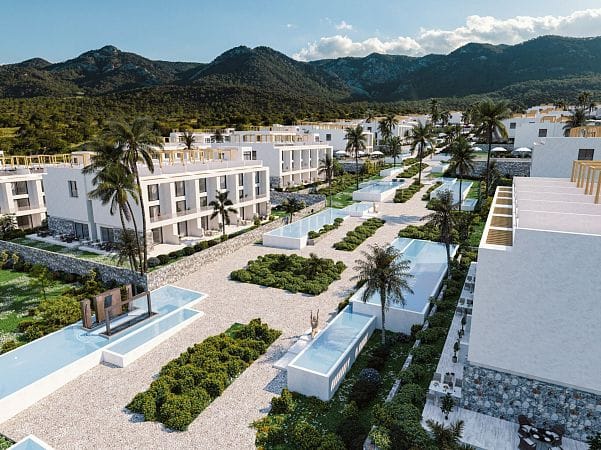 Студия 46 м² с балконом 6 м² в комплексе у моря - фото № 4