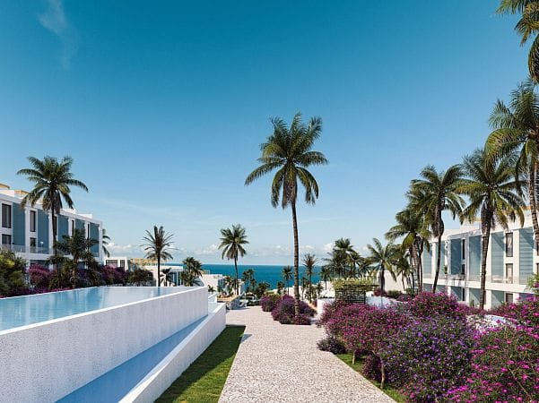 Студия 46 м² с балконом 6 м² в комплексе у моря - фото № 11