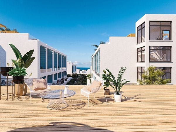 Студия 46 м² с балконом 6 м² в комплексе у моря - фото № 21