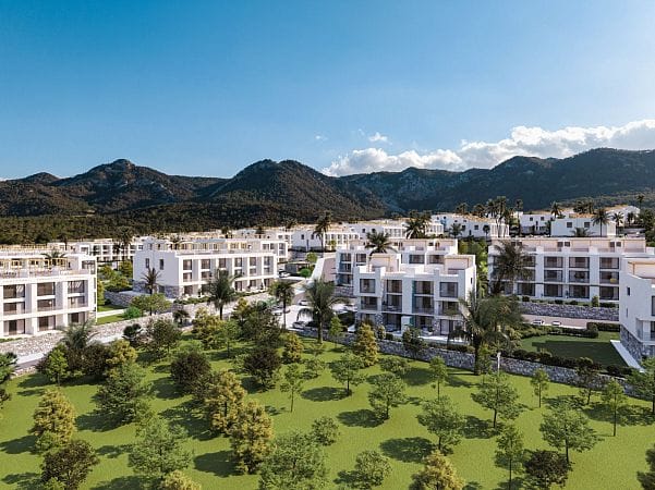 Студия 46 м² с балконом 6 м² в комплексе у моря - фото № 23