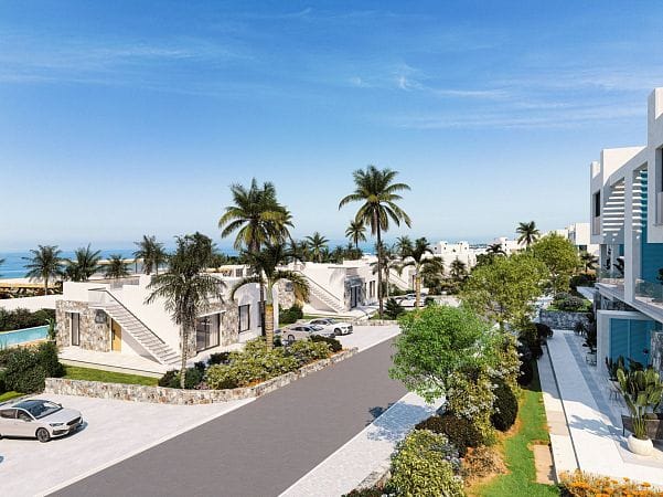 Студия 46 м² с балконом 6 м² в комплексе у моря - фото № 30