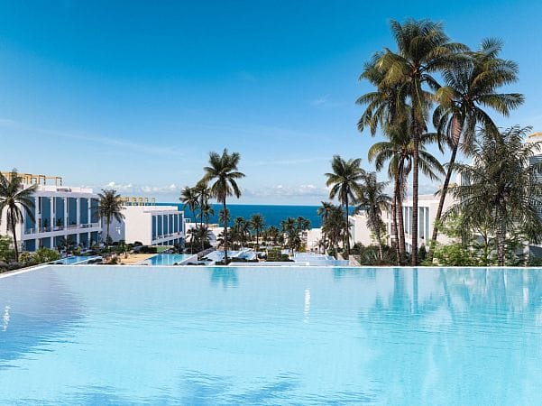 Студия 46 м² с балконом 6 м² в комплексе у моря - фото № 33