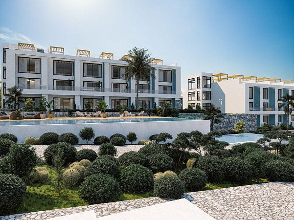 Студия 46 м² с балконом 6 м² в комплексе у моря - фото № 37