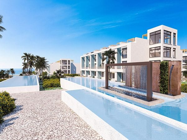 Студия 46 м² с балконом 6 м² в комплексе у моря - фото № 38