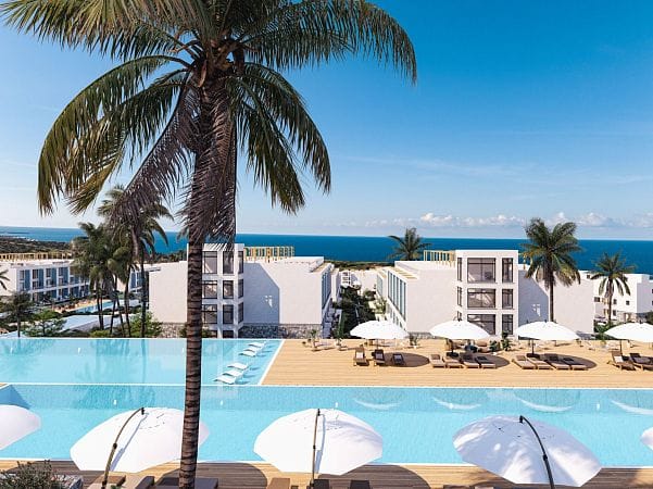 Студия 46 м² с балконом 6 м² в комплексе у моря - фото № 43