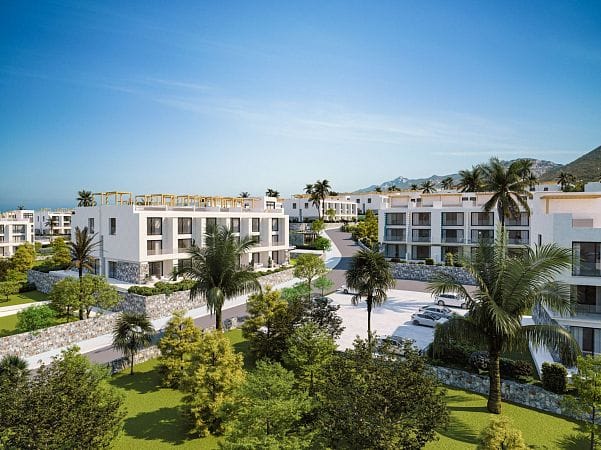 Студия 46 м² с балконом 6 м² в комплексе у моря - фото № 44