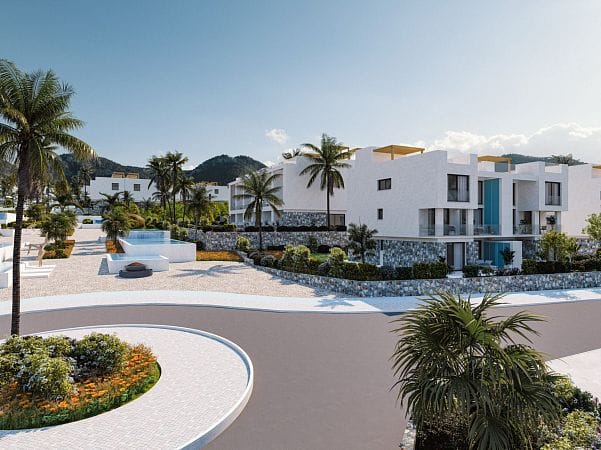 Студия 46 м² с балконом 6 м² в комплексе у моря - фото № 45