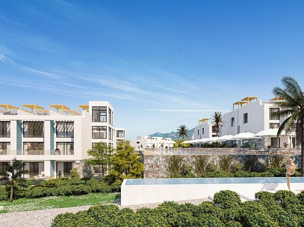 Студия 46 м² с балконом 6 м² в комплексе у моря - фото № 53