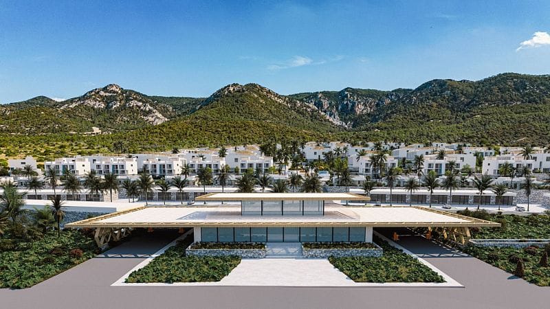 Студия 46 м² с балконом 6 м² в комплексе у моря - фото № 60