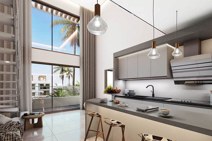 2-комнатный loft пентхаус 63 м² с террасой на крыше 30 м² и прямым видом на море! - фото № 5