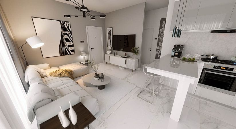 2-комнатный пентхаус 80 м² с террасой на крыше 80 м² в Лапте - фото № 6