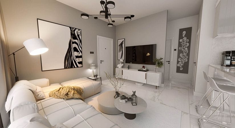 2-комнатный пентхаус 80 м² с террасой на крыше 80 м² в Лапте - фото № 14