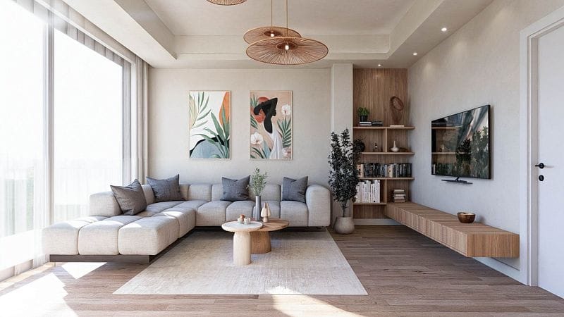 2-комнатные апартаменты 55 м² с террасой 15 м² и участком земл 69 м² в бутик-комплексе  - фото № 6