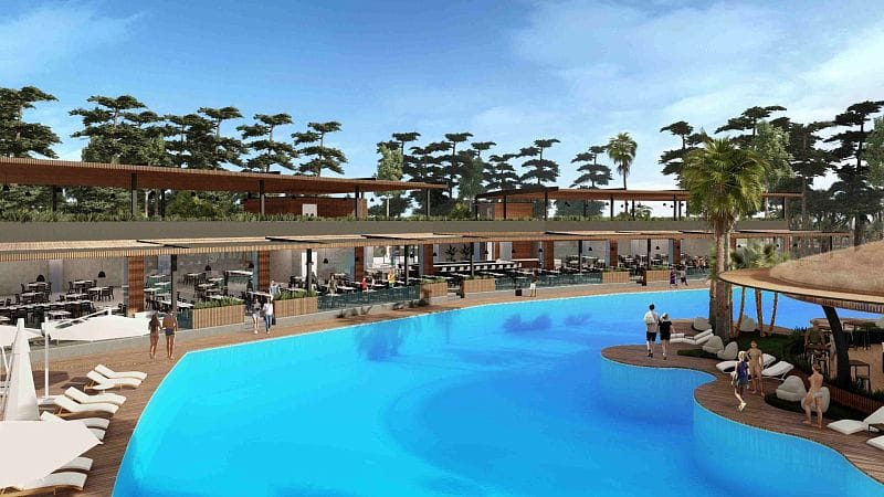 Студия 46 м² с террасой в элитном комплексе в 700 метрах от пляжа - фото № 22