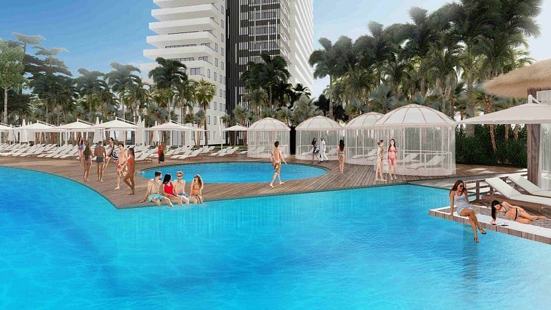 Студия 46 м² с террасой в элитном комплексе в 700 метрах от пляжа - фото № 30