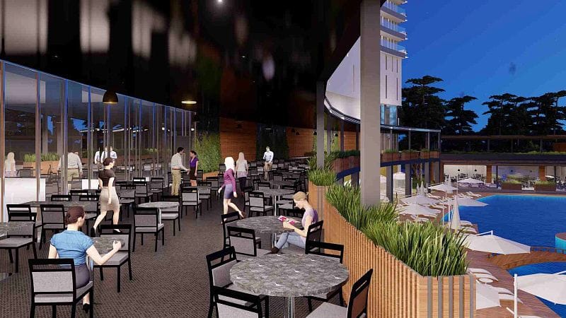 Студия 46 м² с террасой в элитном комплексе в 700 метрах от пляжа - фото № 38