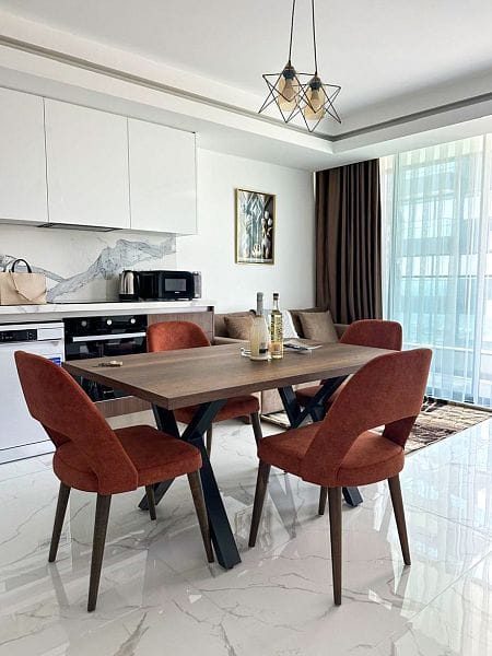 2-комнатные апартаменты 46 м² с дизайн пакетом в элитном комплексе в 750 метрах от пляжа - фото № 6