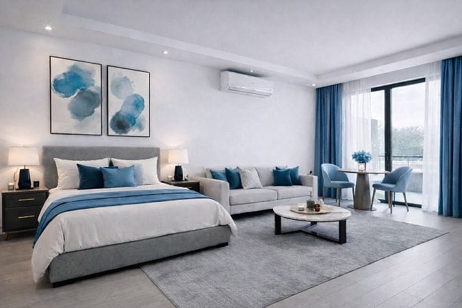 Студия пентхаус 47 м² с террасой на крыше 33 м² и дизайн пакетом в красивом комплексе в Каршияке - фото № 6