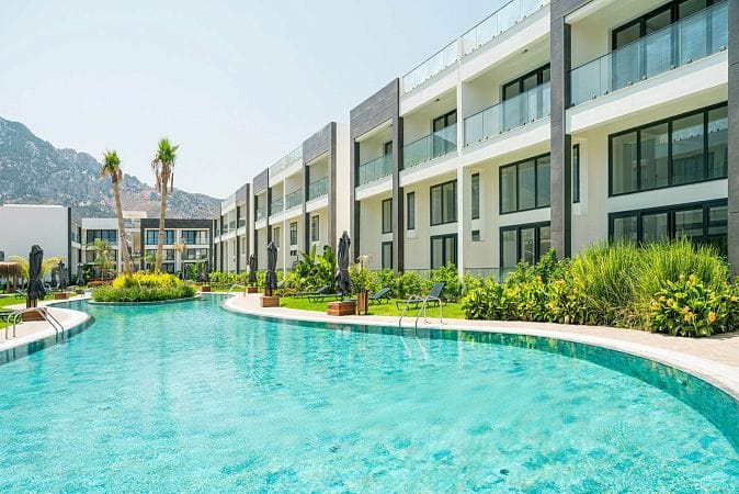 Студия пентхаус 47 м² с террасой на крыше 33 м² и дизайн пакетом в красивом комплексе в Каршияке - фото № 11