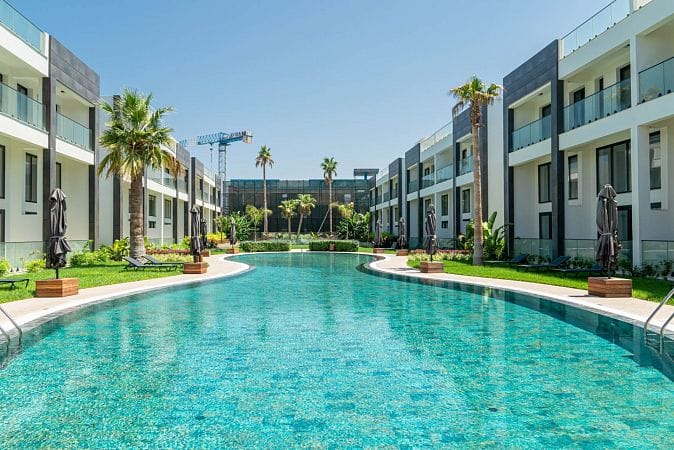 Студия пентхаус 47 м² с террасой на крыше 33 м² и дизайн пакетом в красивом комплексе в Каршияке - фото № 30