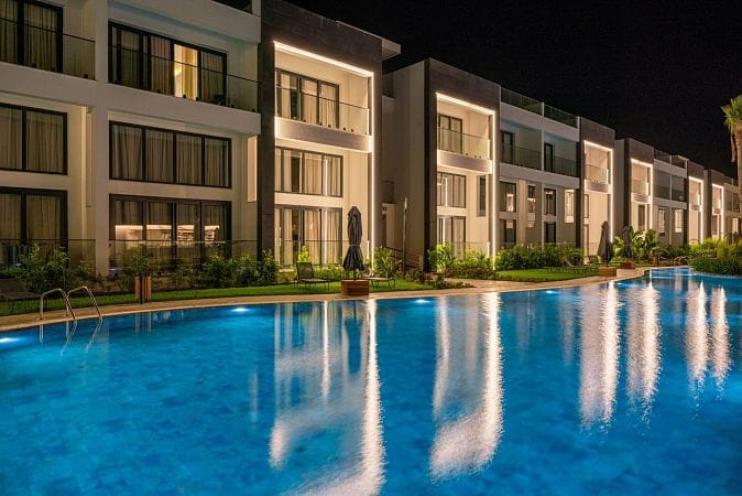 Студия пентхаус 47 м² с террасой на крыше 33 м² и дизайн пакетом в красивом комплексе в Каршияке - фото № 52