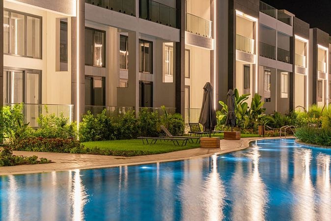 Студия пентхаус 47 м² с террасой на крыше 33 м² и дизайн пакетом в красивом комплексе в Каршияке - фото № 54