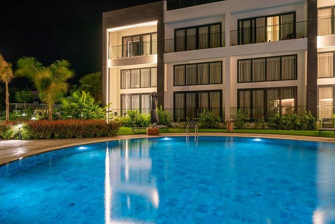 Студия пентхаус 47 м² с террасой на крыше 33 м² и дизайн пакетом в красивом комплексе в Каршияке - фото № 57