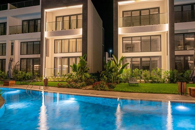 Студия пентхаус 47 м² с террасой на крыше 33 м² и дизайн пакетом в красивом комплексе в Каршияке - фото № 59