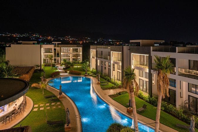 Студия пентхаус 47 м² с террасой на крыше 33 м² и дизайн пакетом в красивом комплексе в Каршияке - фото № 68