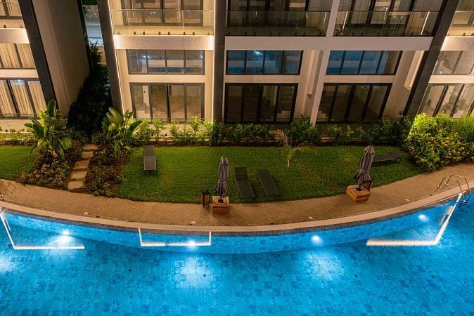 Студия пентхаус 47 м² с террасой на крыше 33 м² и дизайн пакетом в красивом комплексе в Каршияке - фото № 71