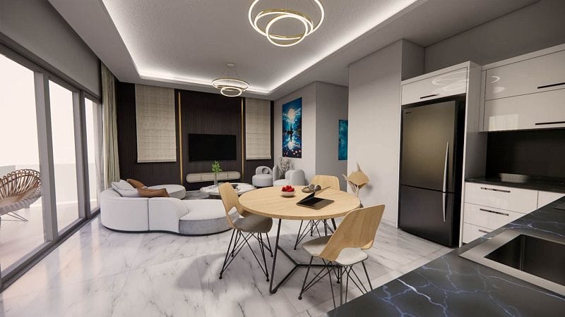 3-комнатные апартаменты 79 м² в Алсанджаке - фото № 4