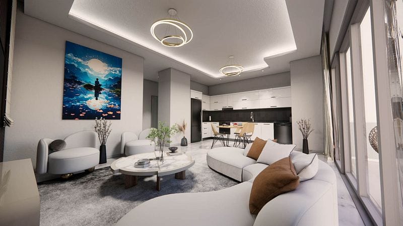 3-комнатные апартаменты 79 м² в Алсанджаке - фото № 5