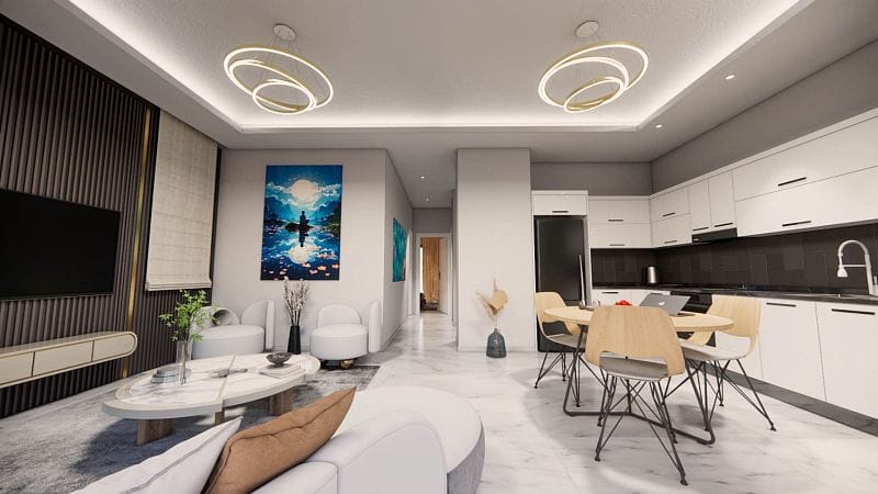 3-комнатные апартаменты 79 м² в Алсанджаке - фото № 6