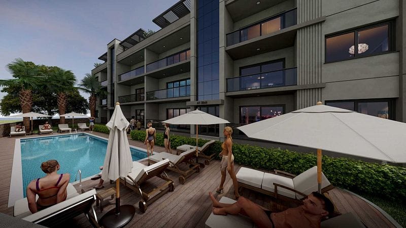 3-комнатные апартаменты 80 м² у подножия Бешпармакских гор - фото № 33