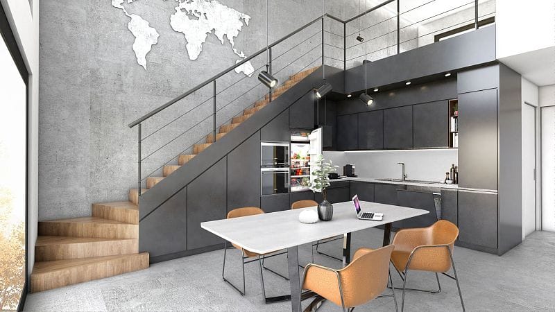 3-комнатные апартаменты loft 104 м² с балконом 9 м² в Енибогазичи - фото № 4