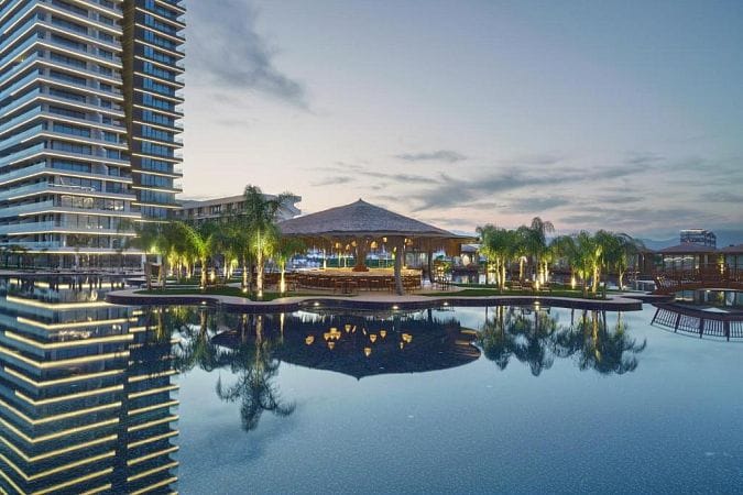 Студия 53 м² с террасой в элитном комплексе в 700 метрах от пляжа - фото № 27