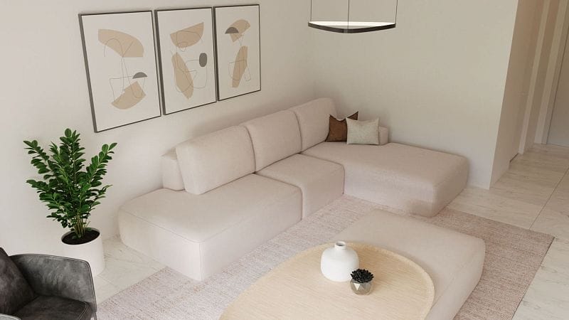 Студия 48 м² с двумя балконами в живописном комплексе - фото № 4