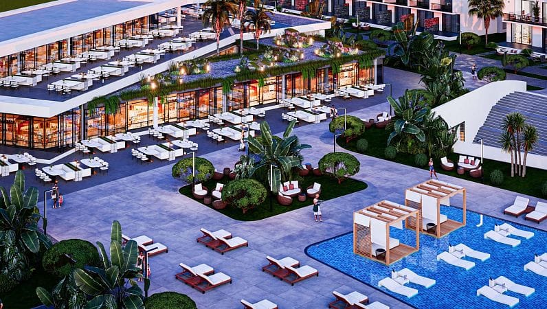 Студия 48 м² с двумя балконами в живописном комплексе - фото № 13