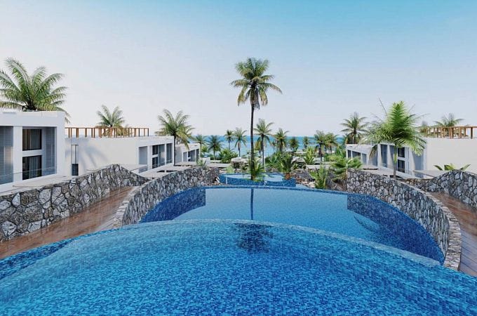 Студия 42 м² с балконом в люкс-проекте всего в 500 метрах от моря! - фото № 3